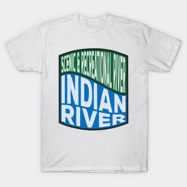 Indian River Scenic and Recreational River Wave T-Shirt by nylebuss